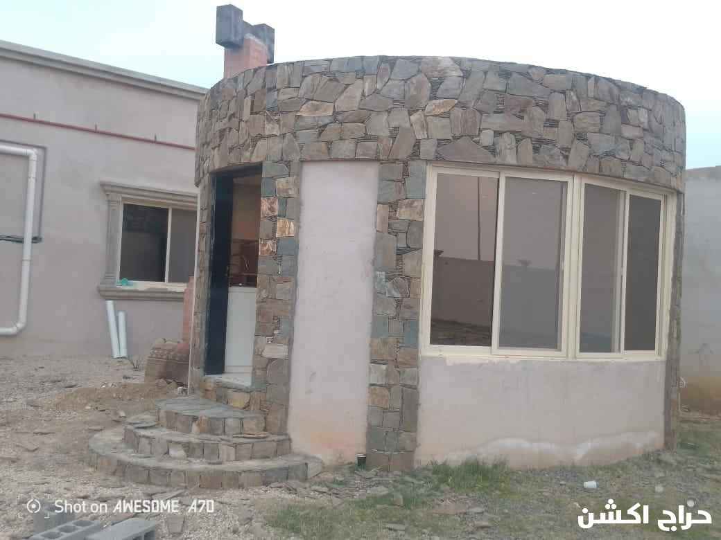 معلم حجر تلبيس رصف اراضي جدران 