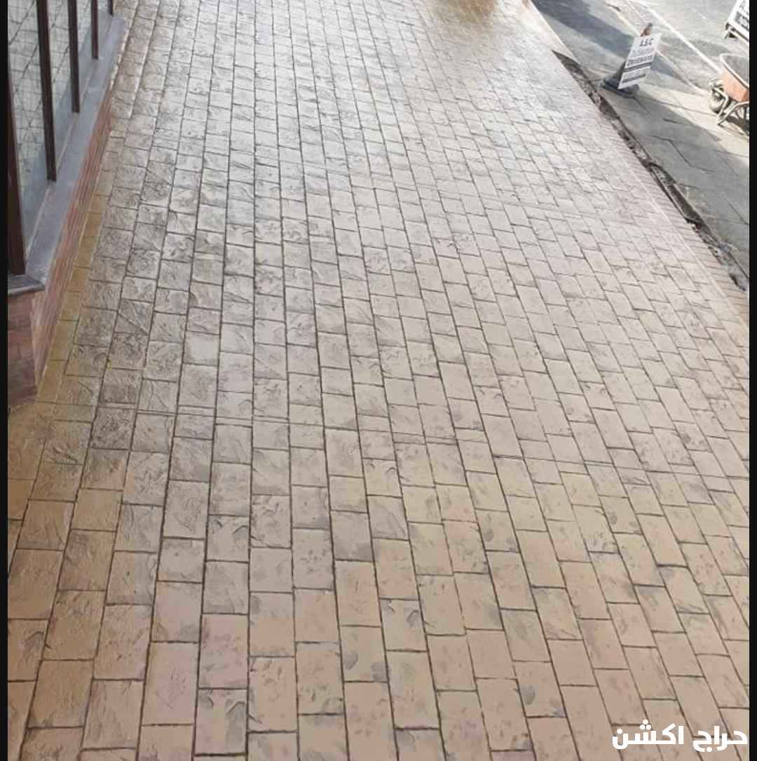صبة مطبوعة شغل ديكورات خرسانية مطبوعة ميزانية