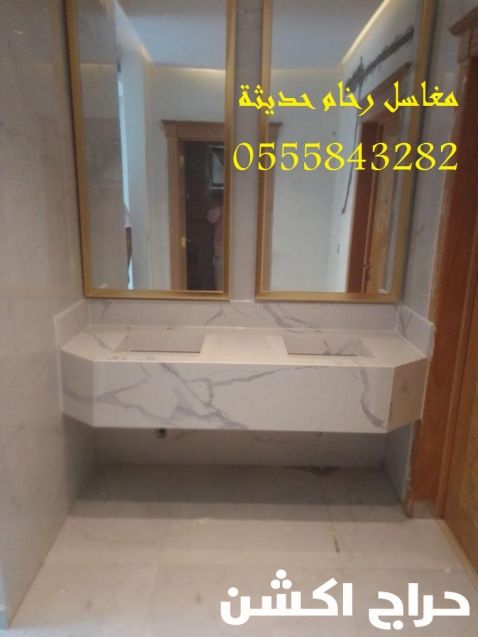  مغاسل رخام ، ديكورات حمامات فاخرة 