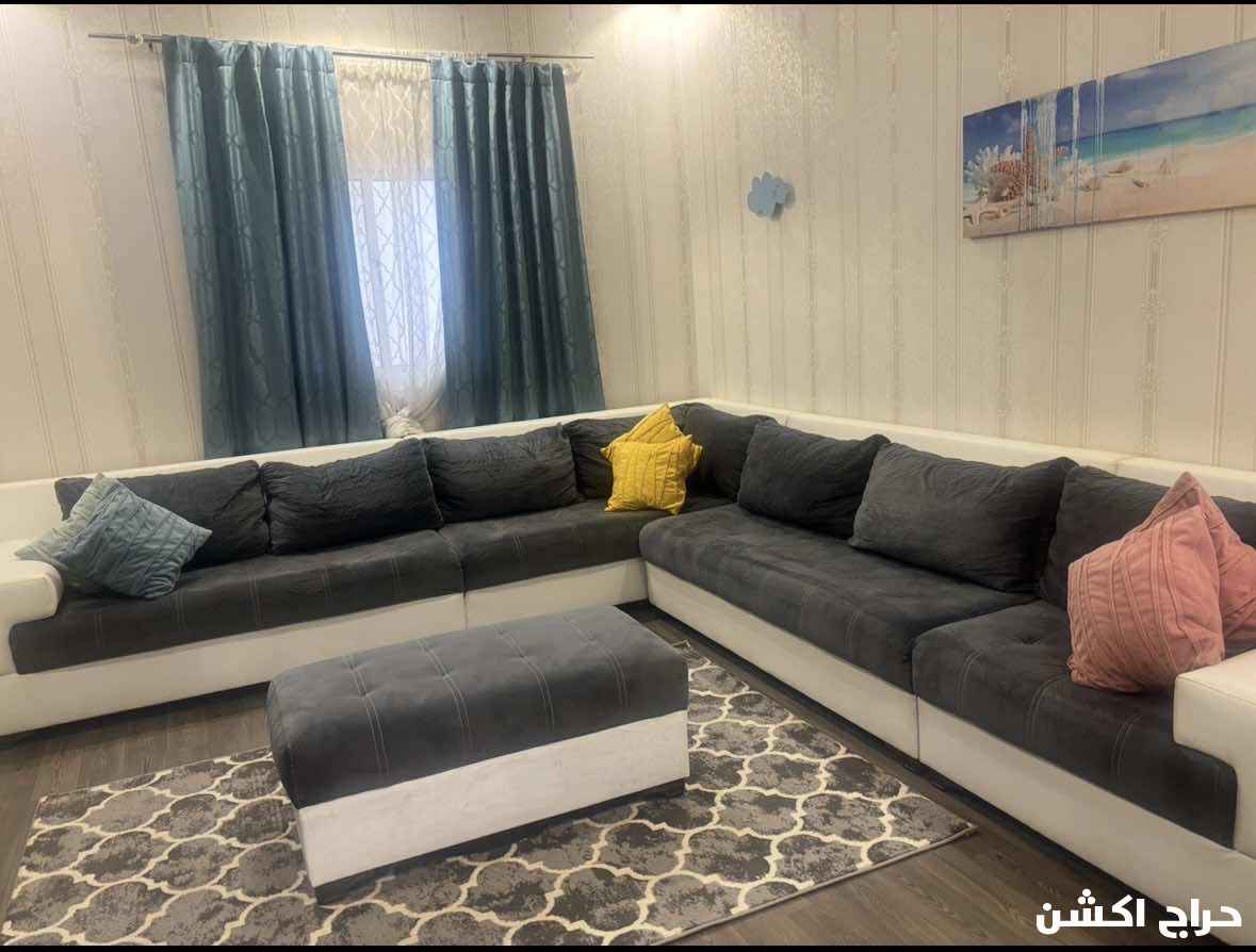 كنب زاويه للبيع مستعمل  ٣*٣