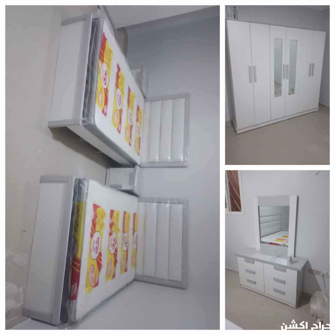 غرف نوم نفرين واطفال جاهزة بسعر المصنع