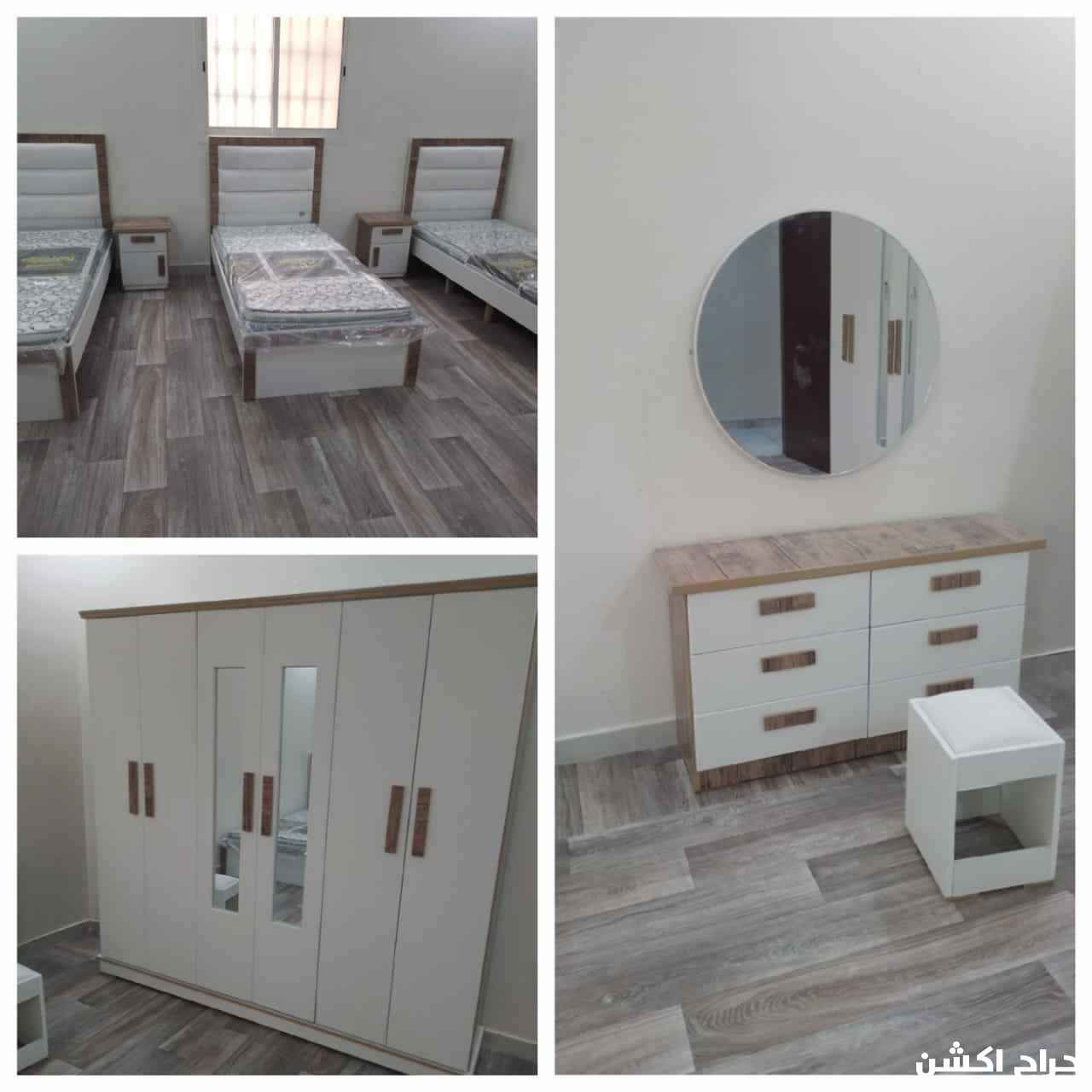 غرف نوم نفرين واطفال جاهزة بسعر المصنع