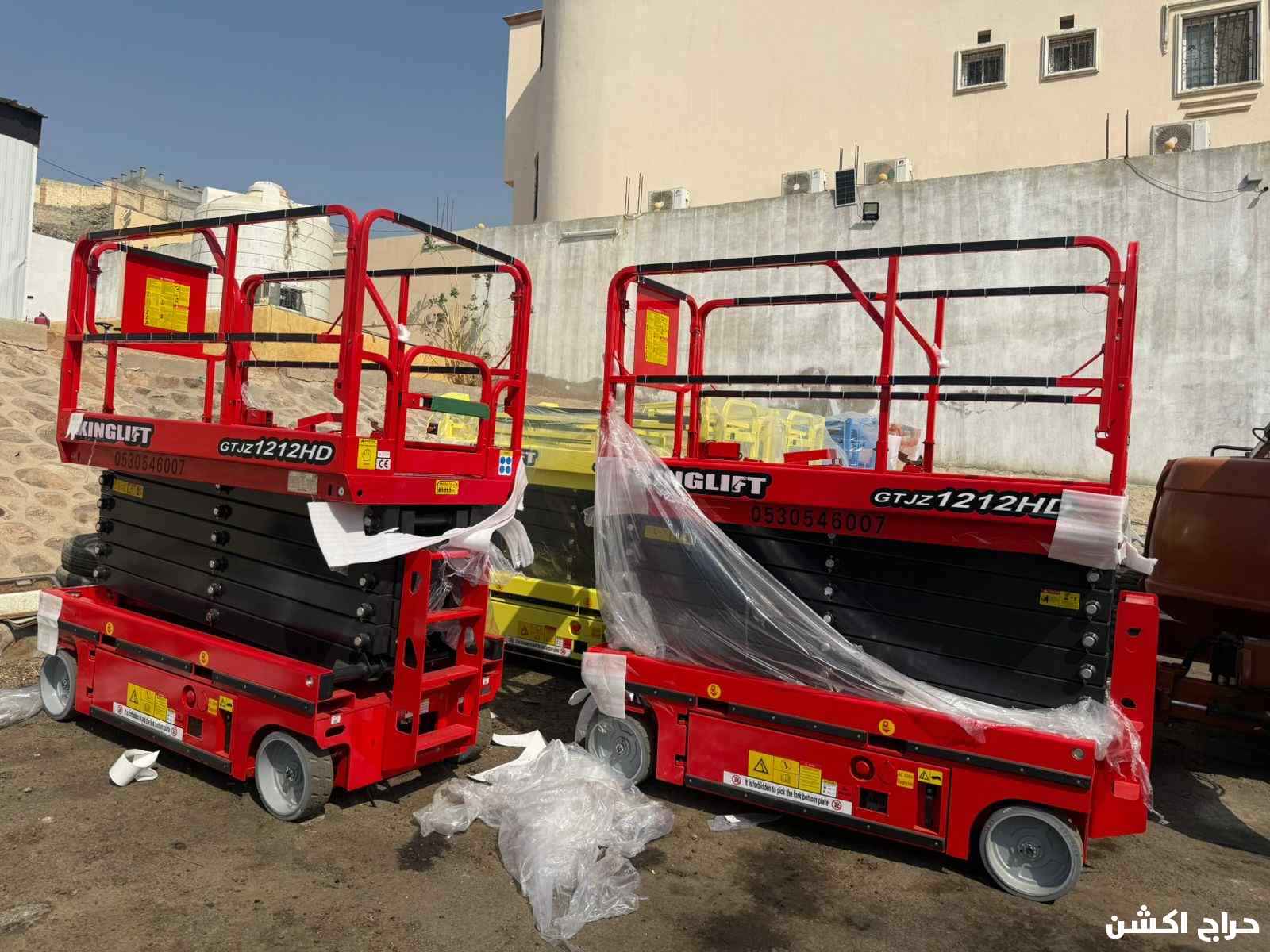 سيزر لفت 12متر14متر كهرباء للايجار