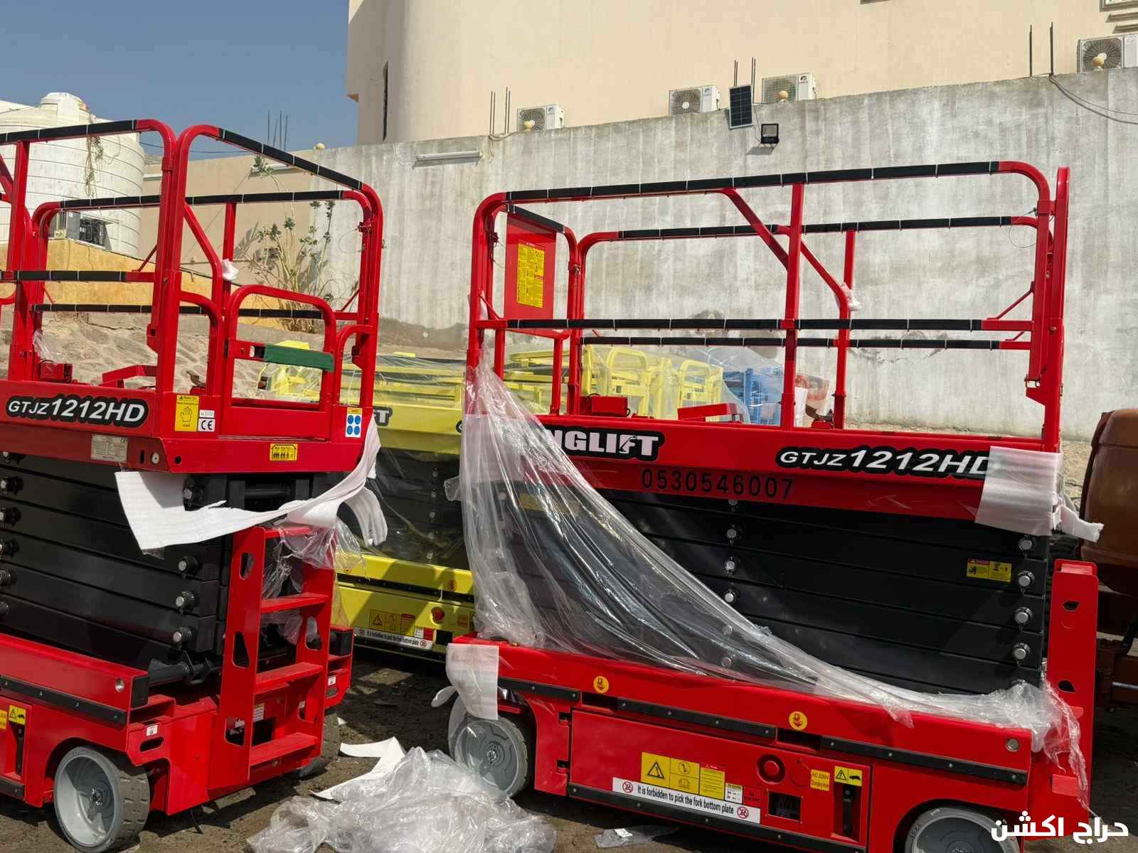 سيزر لفت 12متر14متر كهرباء للايجار