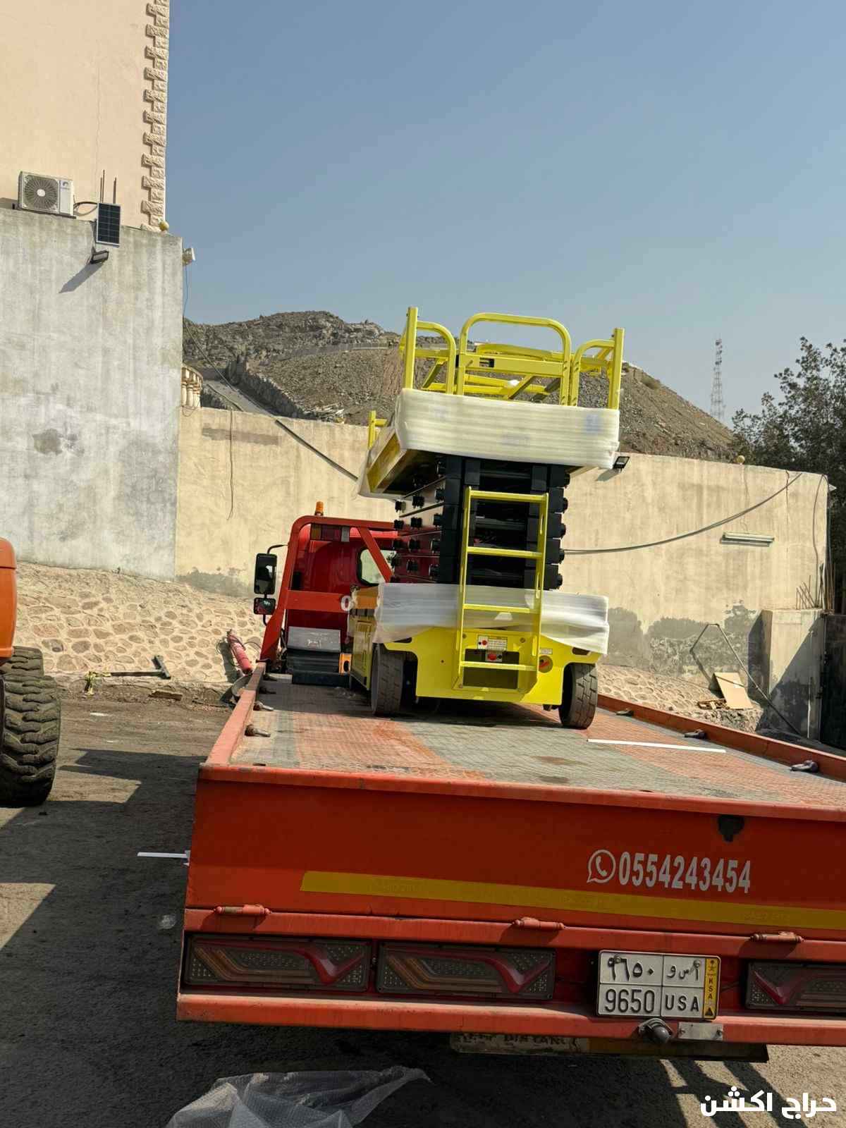 سيزر لفت 12متر14متر كهرباء للايجار