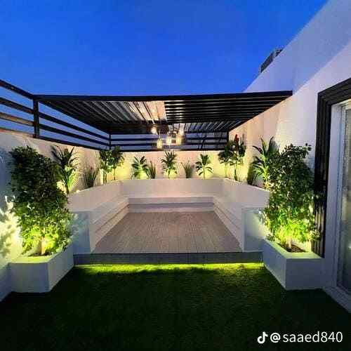 تنسيق حدائق وتصميم الشلالات