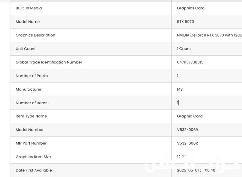 MSI GeForce RTX 5070 12G Inspire 3X OC