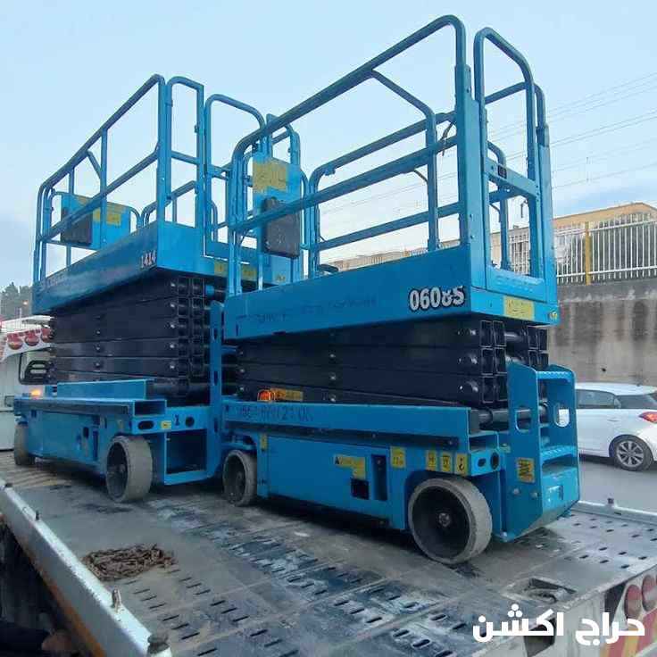 سيزر لفت 12متر للايجار بجده || رافعات مقصيه للايجار كهربا 2026